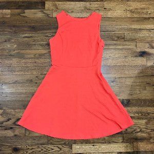 Coral Skater Dress